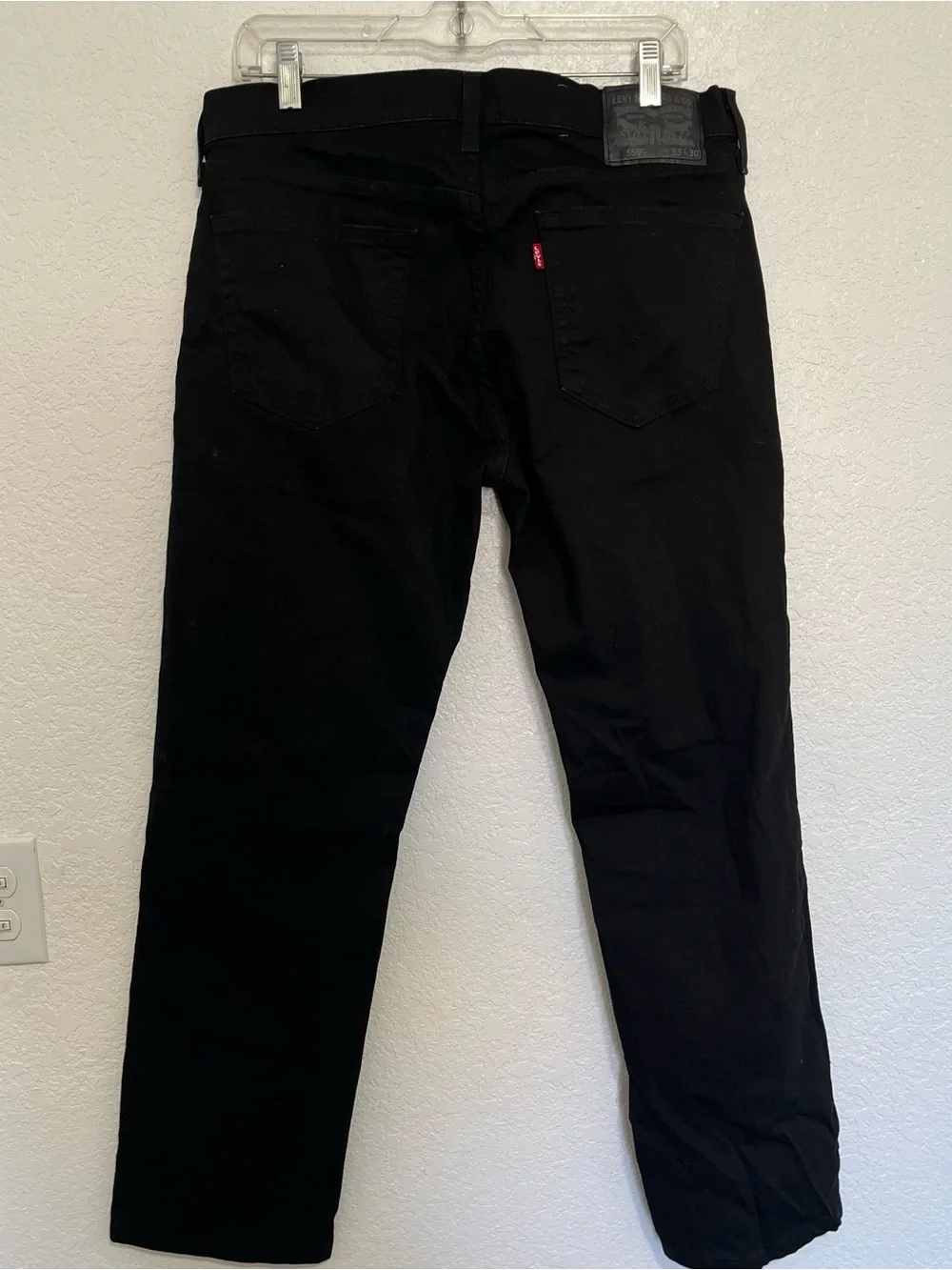 Levis 559 Jeans Mens 33X30 Black Relaxed Fit Straight Leg Denim